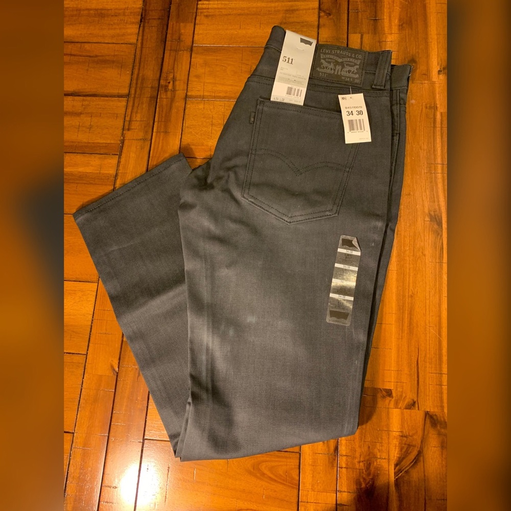 New Levis 511 Slim fit jeans Gray size 34/30